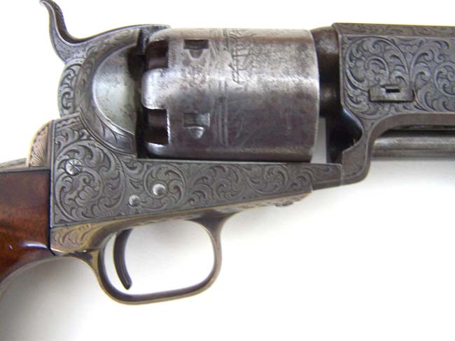 A Fine Cased Gustave Young Engraved Colt Model 1851 Navy Revolver — image 4